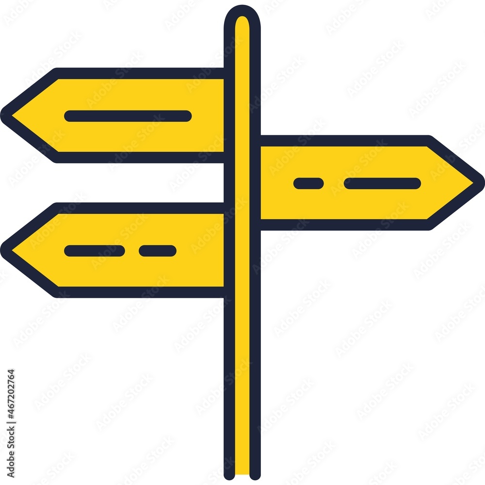 Signpost icon direction street road sign vector Signpost icon direction street road sign vector