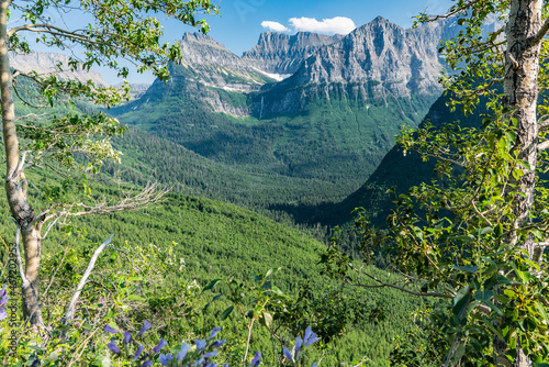 Mountain Peaks in Glacier National Park
