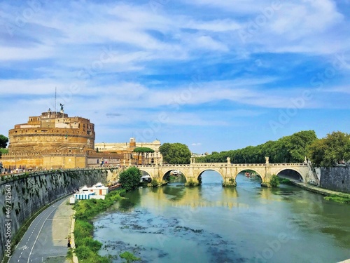 Exterior of castel sant'angelo in città metropolitana di roma,