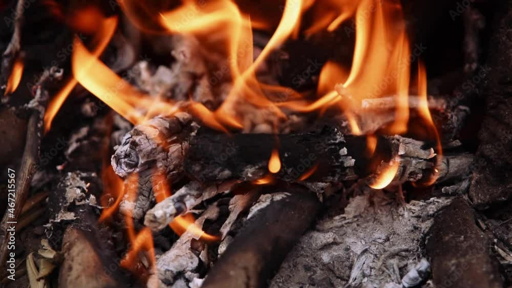 crackling fire and ash in outdoor fireplace and nature real time with audio crackling fire and ash in outdoor fireplace and nature real time with audio