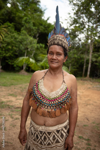 Bora woman, San Andres, Peru