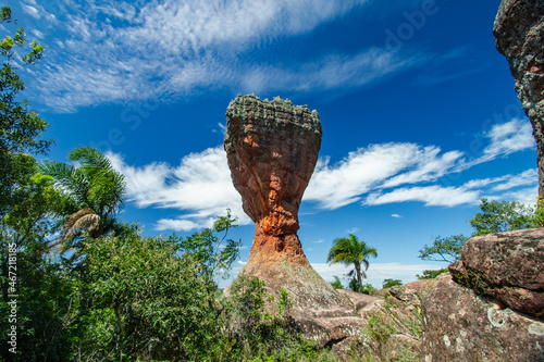 The Vila Velha State Park is a geological site in Brazil photo