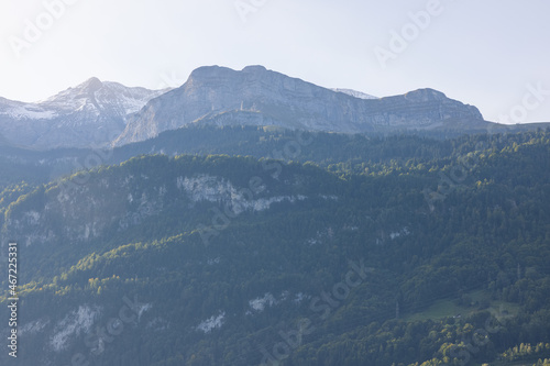 Amazing hiking day in the alps of Switzerland. Wonderful view over a beautiful lake called Brienzersee. What an amazing view.