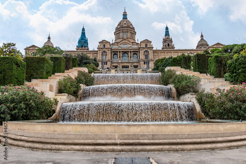 The National Museum of Art of Catalonia, also known by its acronym MNAC, is located in the city of Barcelona, Catalonia, Spain photo