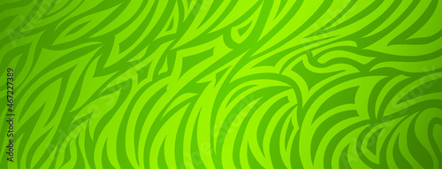 Abstract background with striped zebra skin in green colors