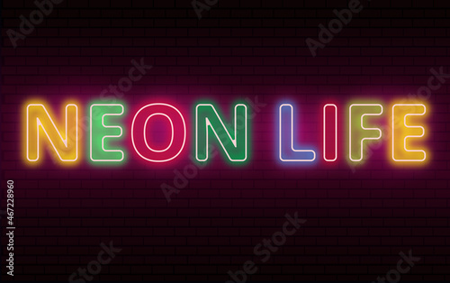 neon vivid banner