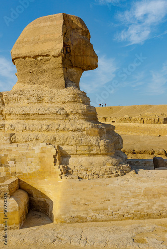 Valley of the pyramids of Giza in Egypt