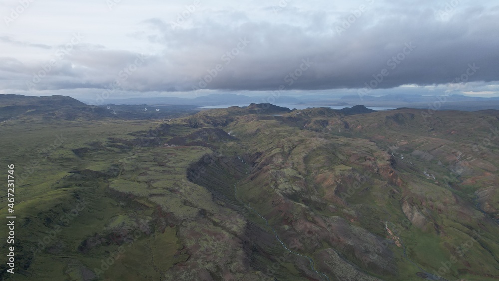 clouds over the mountains