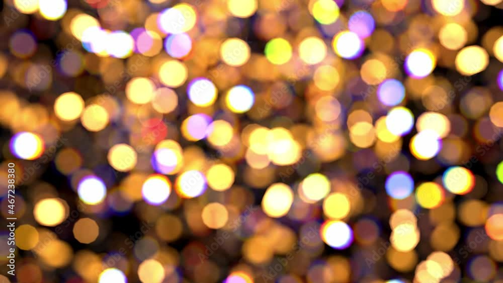 Realistic looping 3D animation of the golden yellow and pink shining light particles bokeh rendered in UHD as motion background Realistic looping 3D animation of the golden yellow and pink shining light particles bokeh rendered in UHD as motion background