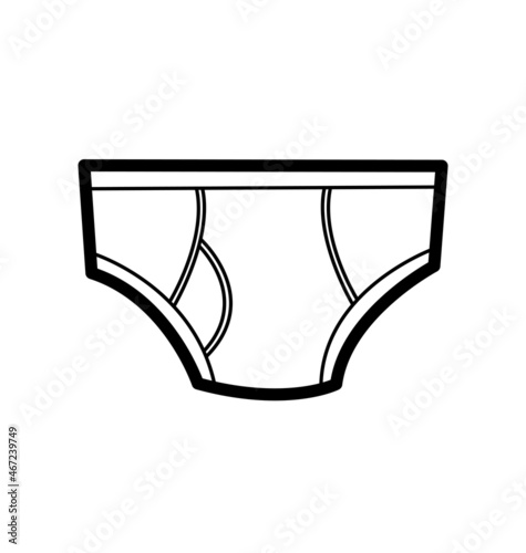 cartoon underpants line drawing