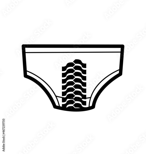 cartoon underpants with skidmark funny