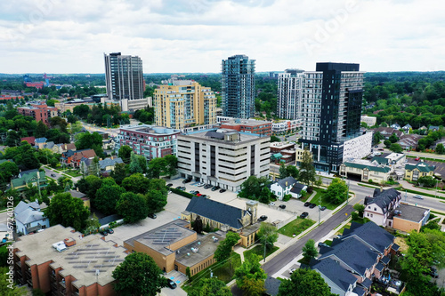 Obraz na plátně Aerial scene of Waterloo, Ontario, Canada