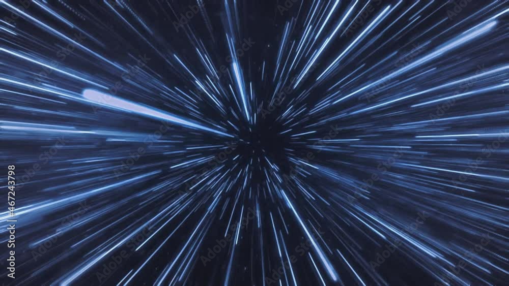 Classical light speed space warp jump effect. Classical light speed space warp jump effect.