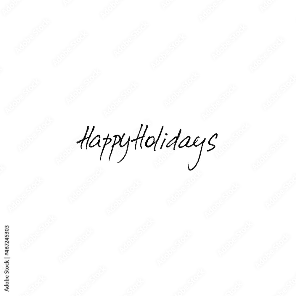 New Year set 2022_lettering_Happy Holidays_01