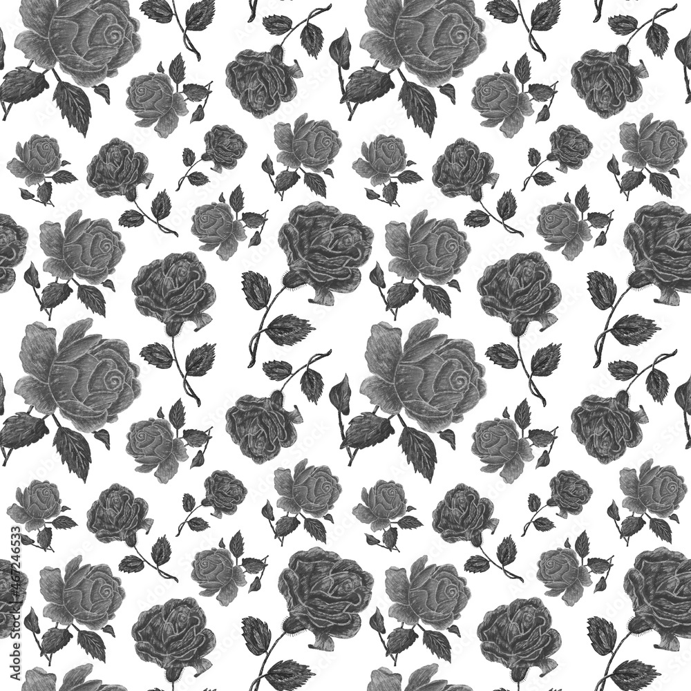 Seamless flowers pattern. Flowers background. Design for clothing, wallpaper, textiles, curtains.