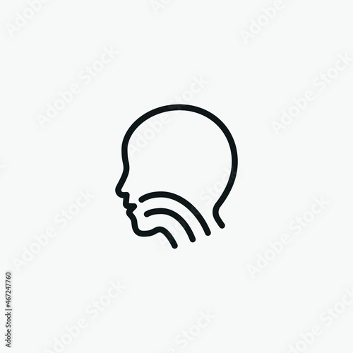 Human Mouth Airways icon vector