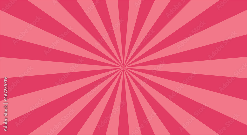 Sunburst or sun burst retro background. Ray stripes.