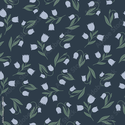 Ditsy floral seamless pattern vector digital background. Flower Digital paper for fabric, wrapping paper, textile, wallpaper.