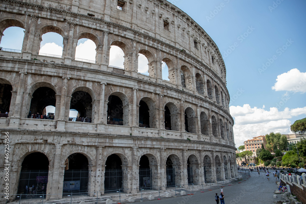 Beautiful shot of the Colosseum in Rome