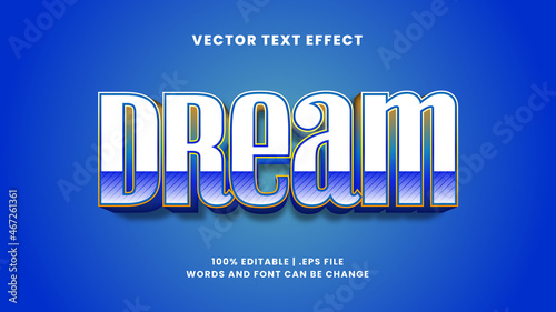 Dream simple modern 3d editable text effect