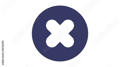 Error button on white background