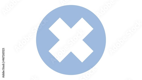 Error button on white background