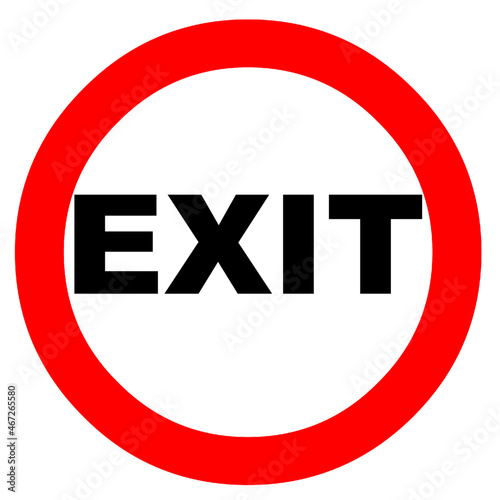 exit way out exit sign