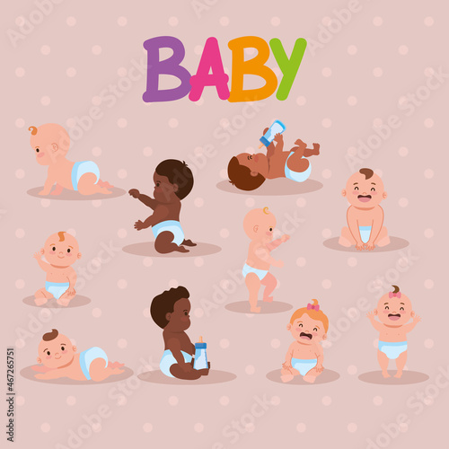 cute babies group