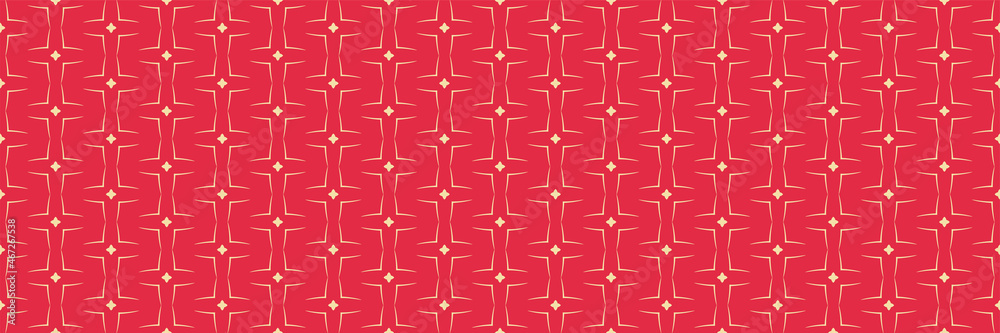 Bright background pattern with simple ornament on a red background. Seamless background for wallpaper, textures. Bright background pattern with simple ornament on a red background. Seamless background for wallpaper, textures.