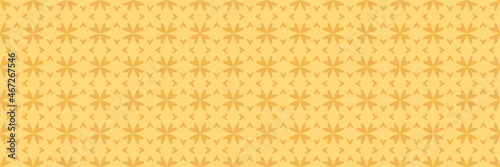 Background pattern with simple ornaments on a yellow background. Seamless background for wallpaper, textures. 