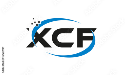 dots or points letter XCF technology logo designs concept vector Template Element photo