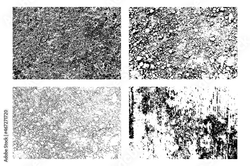 Background grunge texture set. vector illustration.