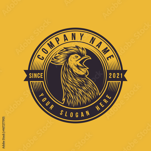 rooster logo template