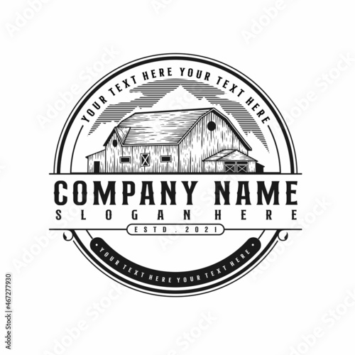 barn logo template