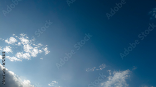blurred blue sky with clouds and sun in Brazil © AlfRibeiro