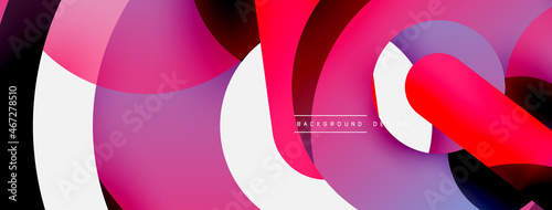Circle abstract background. Vector illustration for wallpaper banner background card or landing page