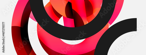 Circle abstract background. Vector illustration for wallpaper banner background card or landing page