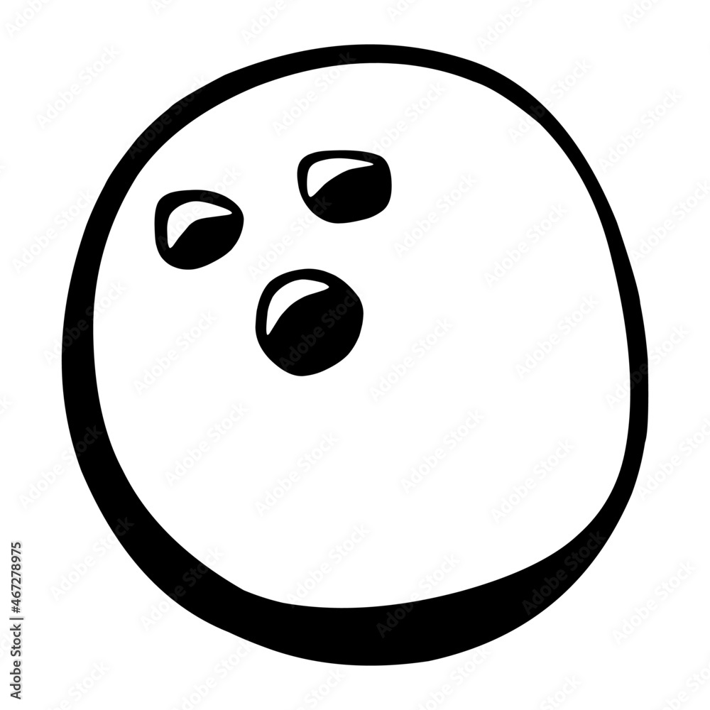 bowling ball of sport hand drawn illustration bowling ball of sport hand drawn illustration
