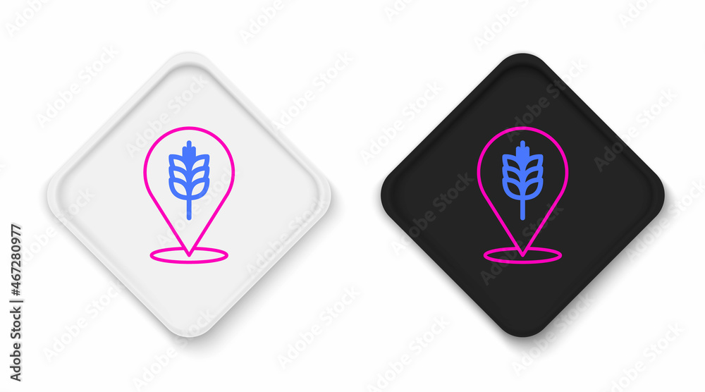 Line Cereals set with rice, wheat, corn, oats, rye, barley icon isolated on white background. Ears of wheat bread symbols. Colorful outline concept. Vector Line Cereals set with rice, wheat, corn, oats, rye, barley icon isolated on white background. Ears of wheat bread symbols. Colorful outline concept. Vector