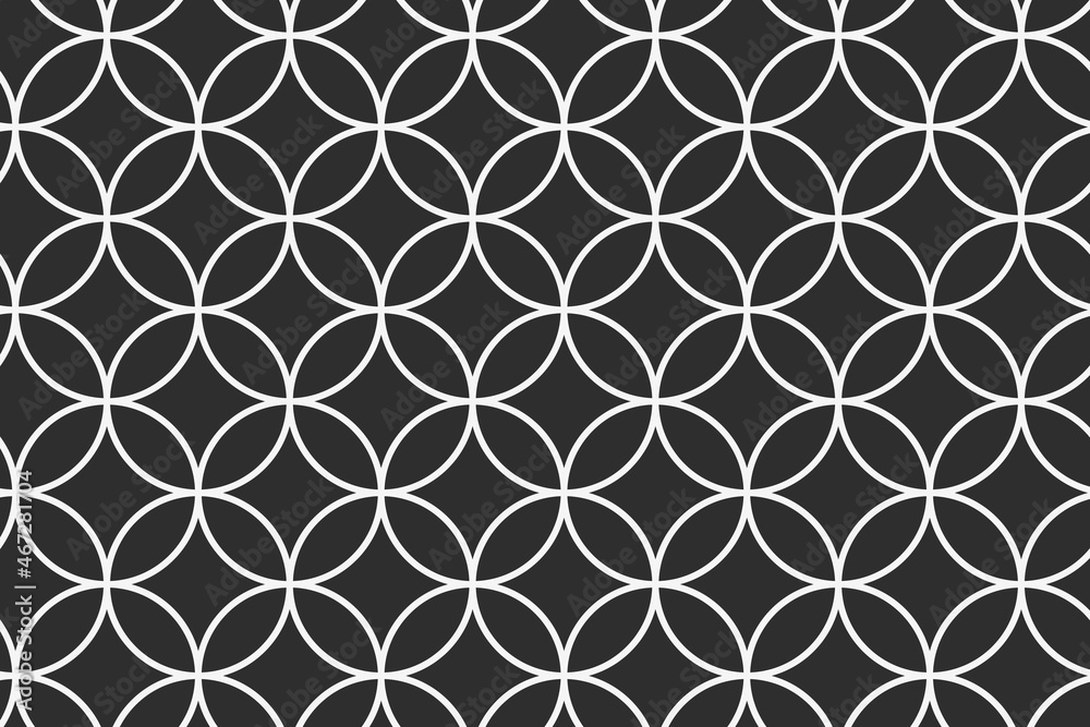 Geometric pattern background, black abstract design vector