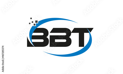 dots or points letter BBT technology logo designs concept vector Template Element photo