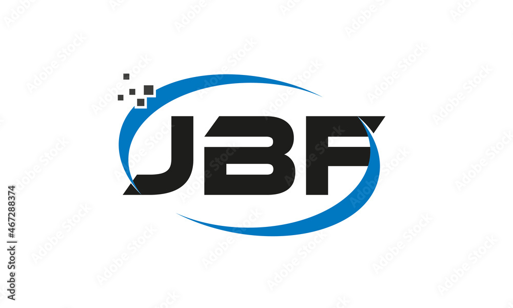 dots or points letter JBF technology logo designs concept vector Template Element dots or points letter JBF technology logo designs concept vector Template Element