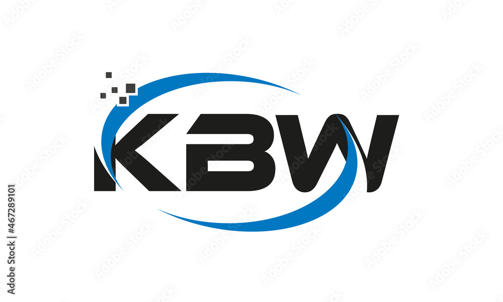 dots or points letter KBW technology logo designs concept vector Template Element dots or points letter KBW technology logo designs concept vector Template Element