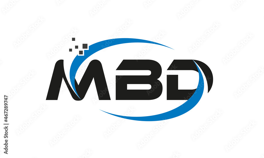dots or points letter MBD technology logo designs concept vector Template Element dots or points letter MBD technology logo designs concept vector Template Element