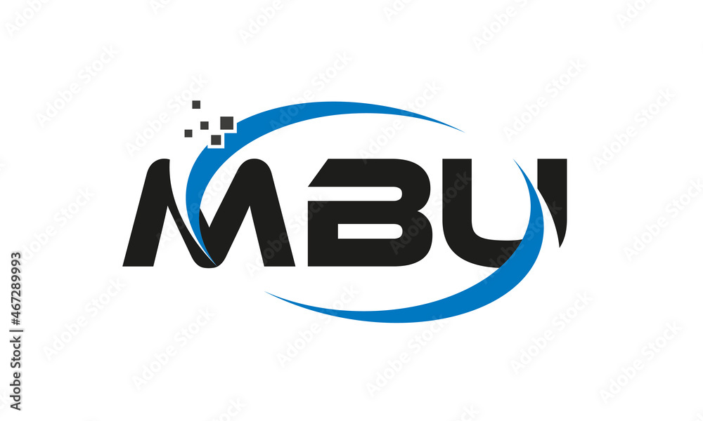 dots or points letter MBU technology logo designs concept vector Template Element dots or points letter MBU technology logo designs concept vector Template Element