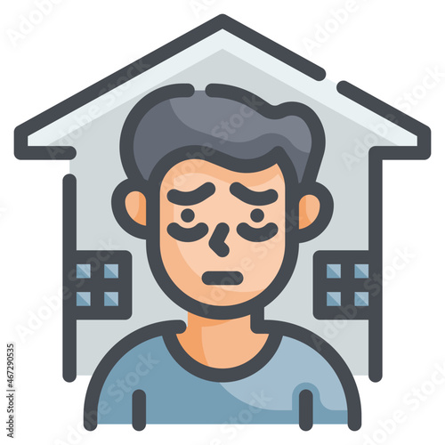 isolation line icon