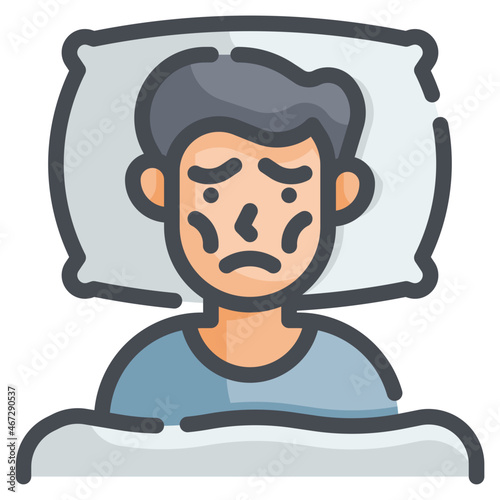 insomnia line icon