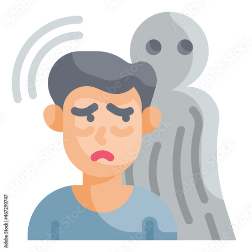 hallucination flat icon