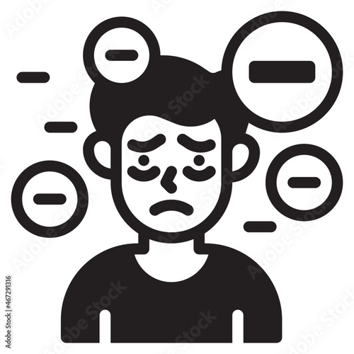 negative glyph icon