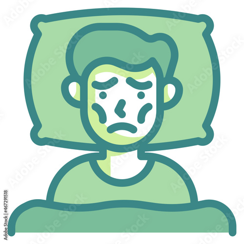 insomnia blue line icon